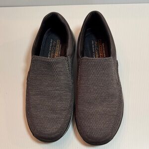 Skechers Men's Dark Gray Slip-On Loafers, Size 11